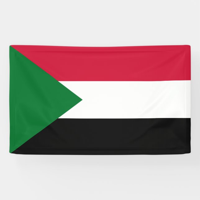 Flag of Sudan Banner (Horizontal)