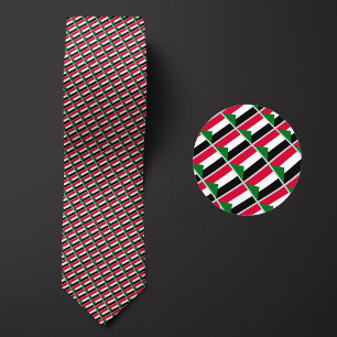 Flag of Sudan Pattern Tie