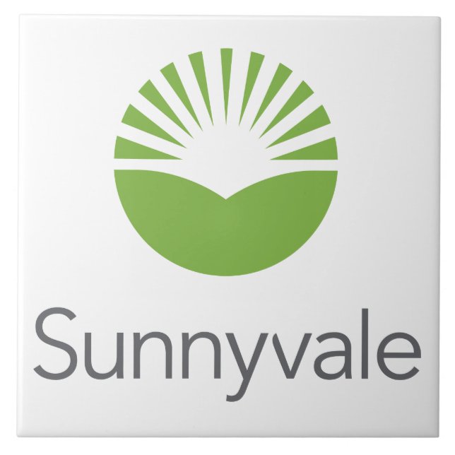 Flag of Sunnyvale (California) Ceramic Tile (Front)