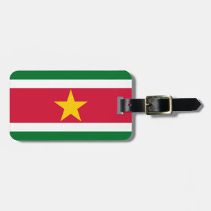 Flag of Suriname Easy ID Personal Luggage Tag