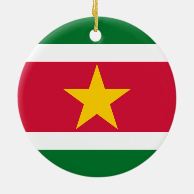Flag of Suriname Ornament (Back)