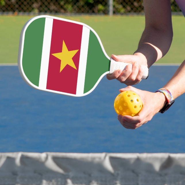 Flag of Suriname Pickleball Paddle (Insitu)
