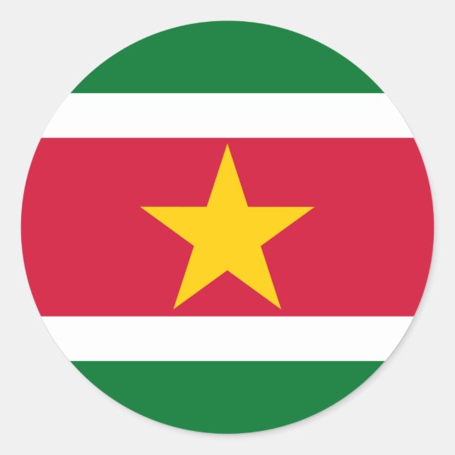 Flag of Suriname Sticker (Front)