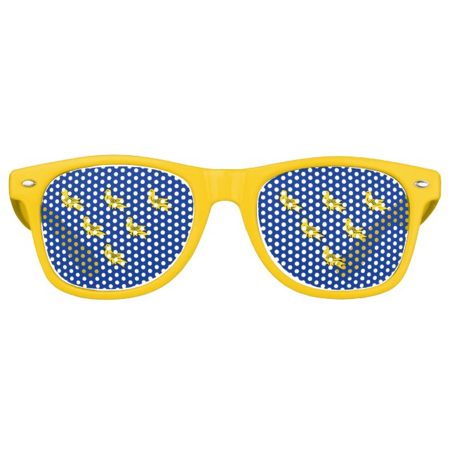 Flag of Sussex Retro Sunglasses (Front)