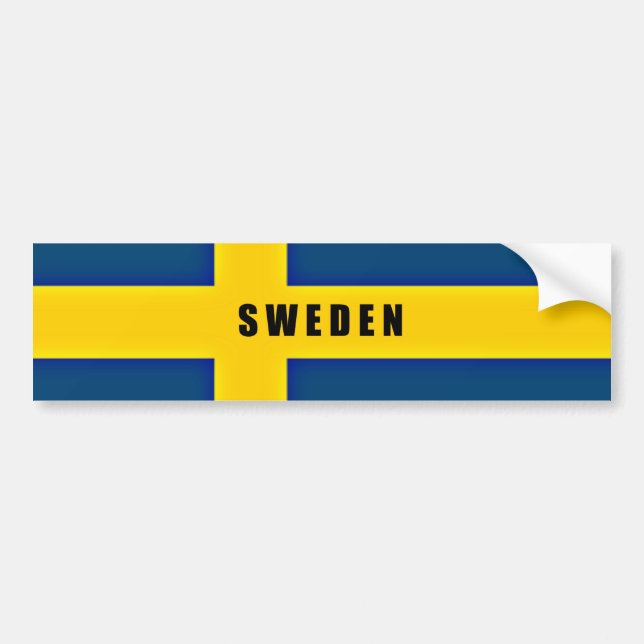 Flag of Sweden Bumper Sticker (Front)