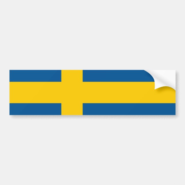Flag of Sweden Bumper Sticker (Front)