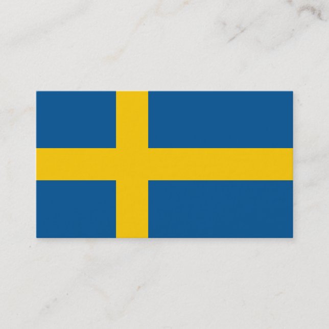 Flag of Sweden Business Cards (Front)