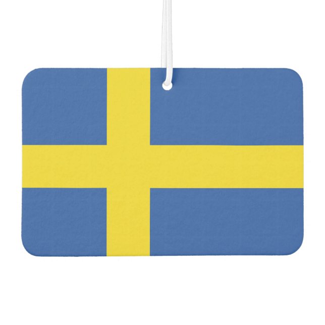 Flag of Sweden Car Air Freshener (Front)
