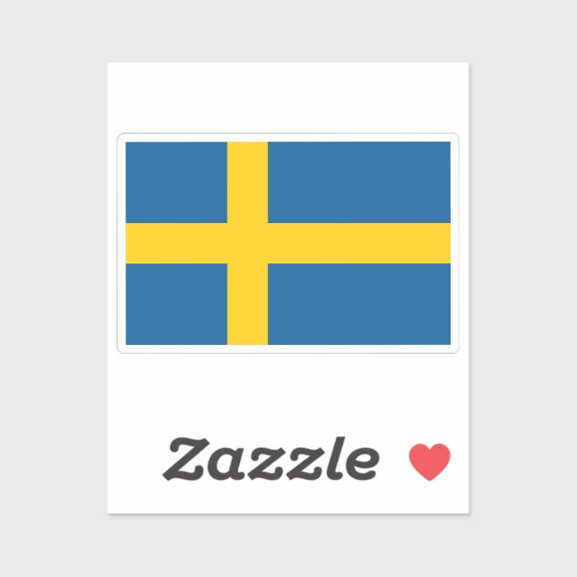 Flag of Sweden custom-cut  (Sheet)