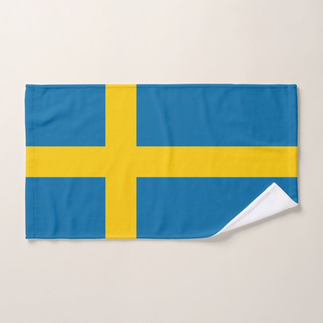Flag of Sweden Hand Towel (Hand Towel)
