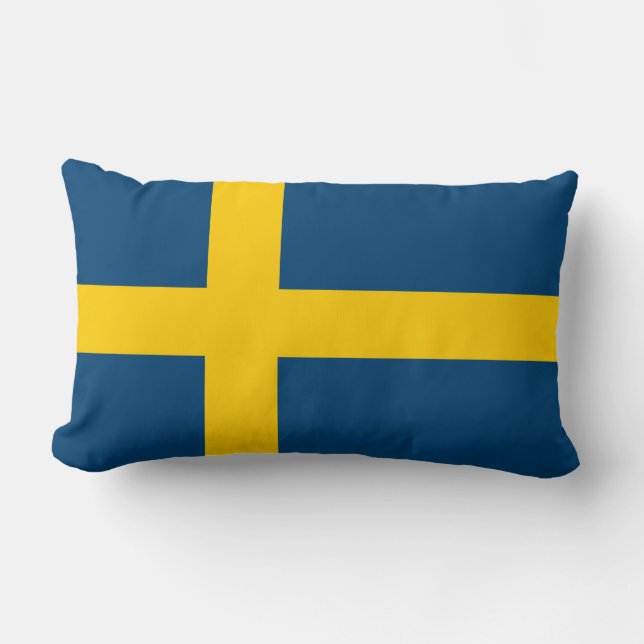 Flag of Sweden Lumbar Cushion (Front)