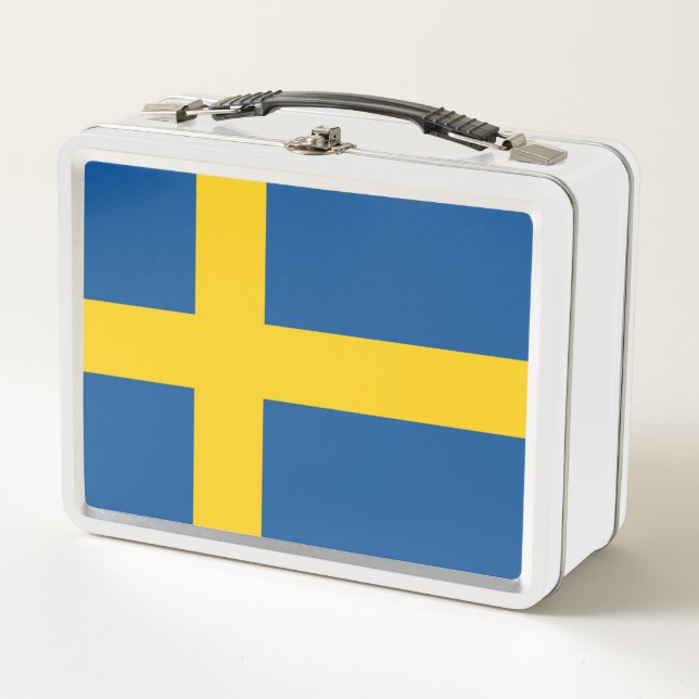 Flag of Sweden Metal Lunch Box (Front)