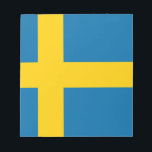Flag of Sweden Notepad<br><div class="desc">Flag of Sweden - Sveriges flagga</div>