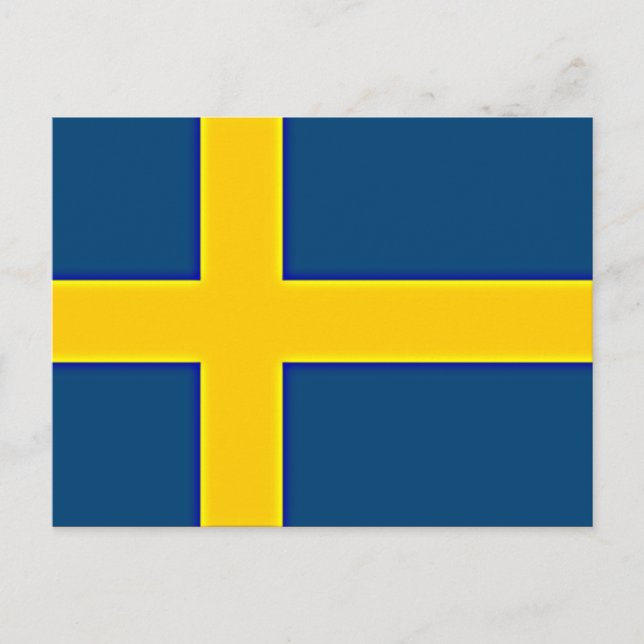 Flag of Sweden Postcard (Front)