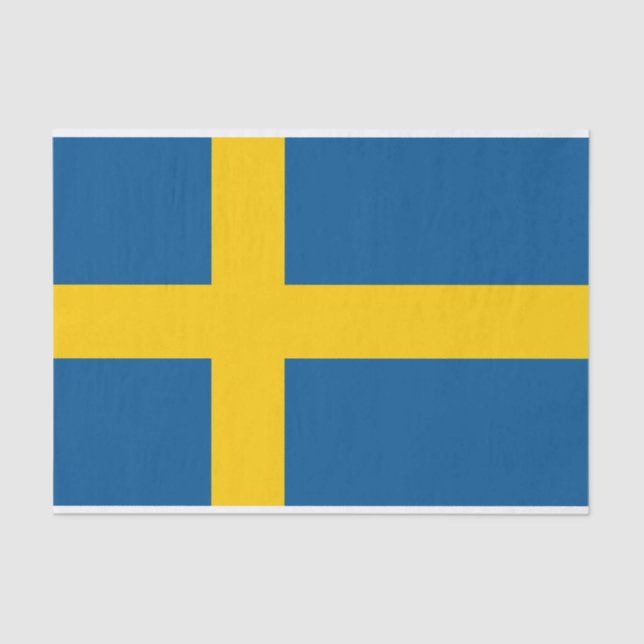 Flag of Sweden Tissue Paper (Front)