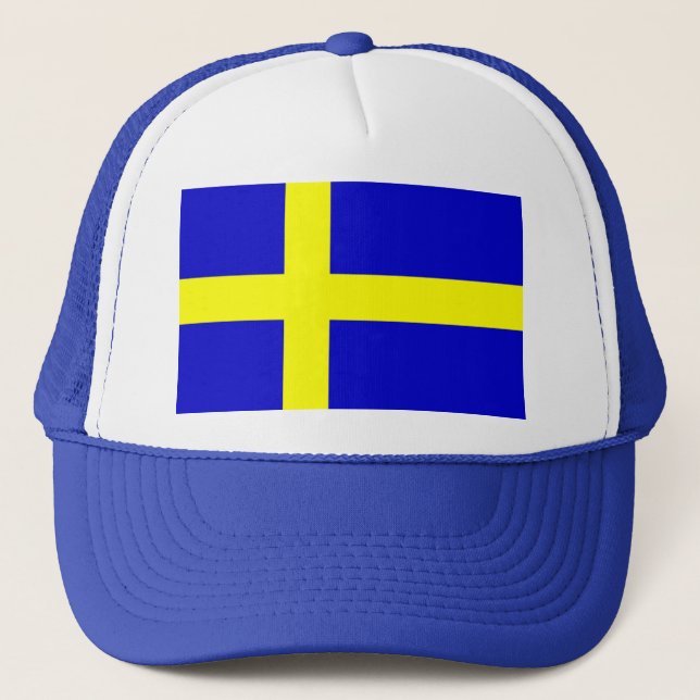 Flag of Sweden Trucker Hat (Front)