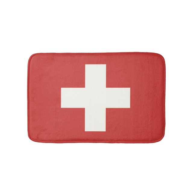 Flag of Switzerland Bath Mat (Front)