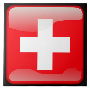 Flag of Switzerland Ceramic Tile
