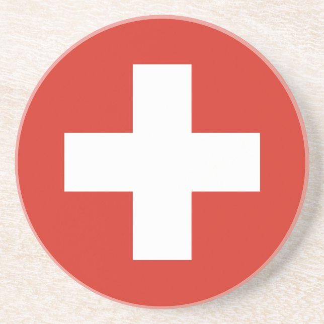 Flag of Switzerland Coaster (Front)