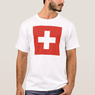 Flag of Switzerland Die Nationalflagge der Schweiz T-Shirt