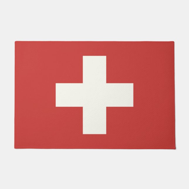 Flag of Switzerland Doormat (Front)