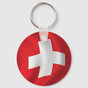 Flag of Switzerland Key Ring