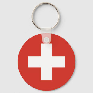 Flag of Switzerland Key Ring