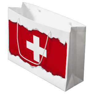 Flag of Switzerland Large Gift Bag