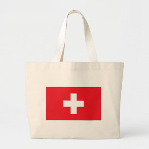 Flag of Switzerland Large Tote Bag