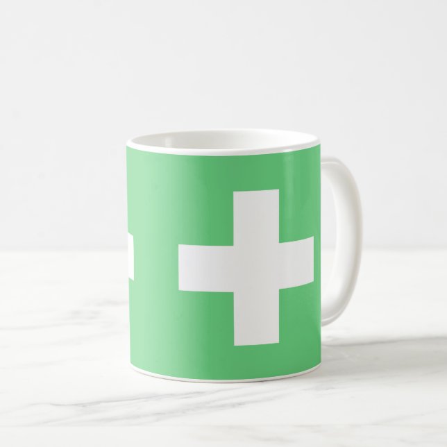 Flag of Switzerland modified - Switzerland - Suiss Coffee Mug (Front Right)