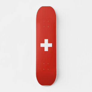 Flag of Switzerland skateboard