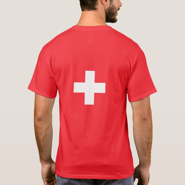 Flag of Switzerland - Switzerland - Suisse - Svizz T-Shirt (Back)