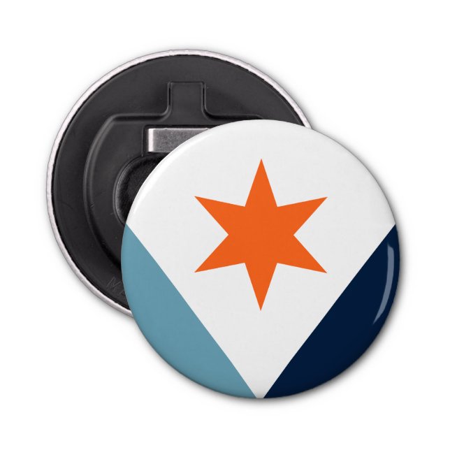 Flag of Syracuse, New York Bottle Opener (Front)
