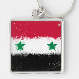 Flag of Syria Key Ring