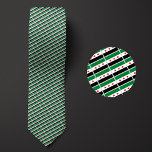 Flag of Syria (New) Pattern Tie<br><div class="desc">(This design features the new flag of Syria as of December 2024). Flag of Syria Pattern Necktie highlights the national colours of the country from a distance by employing a clever angled design. Upon closer inspection, the seamless repeatable pattern of tiny flags showcases the country's national banner in an aesthetically...</div>