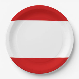 Flag of Tahiti Paper Plate
