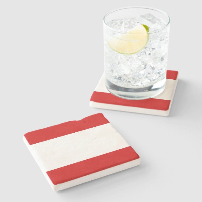 Flag of Tahiti Stone Coaster (Side)