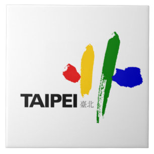 Flag of Taipei City (Taiwan) Ceramic Tile