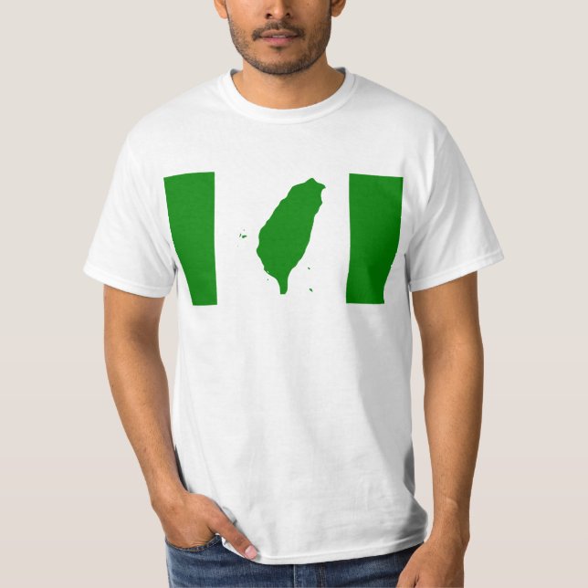 Flag of Taiwan - 世界台灣人大會旗，也稱為台灣旗。 T-Shirt (Front)