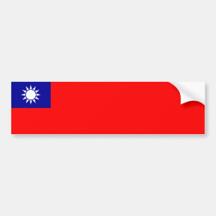 Flag of Taiwan Bumper Sticker