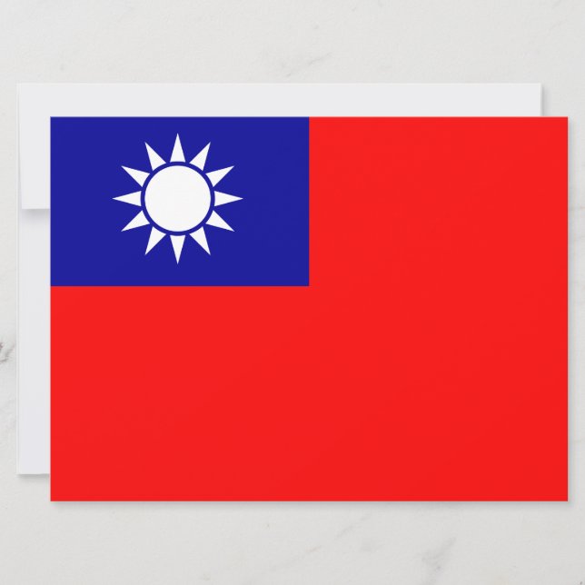 Flag of Taiwan Card (Front)