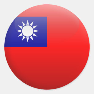 Flag of Taiwan Classic Round Sticker