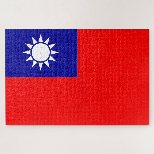Flag of Taiwan Jigsaw Puzzle (Horizontal)