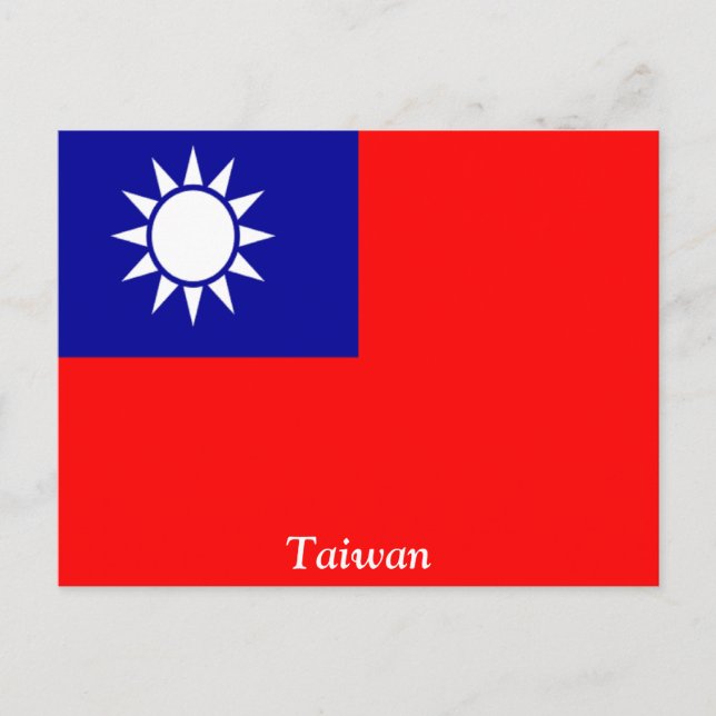 Flag of Taiwan Postcard (Front)