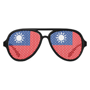Flag of Taiwan Republic of China Aviator Sunglasses