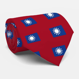 Flag of Taiwan Republic of China Tie