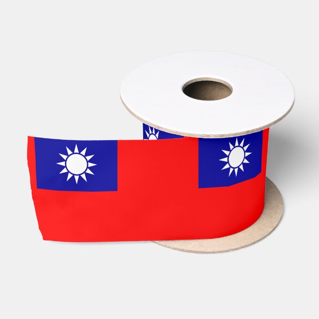 Flag of Taiwan Satin Ribbon (Spool)