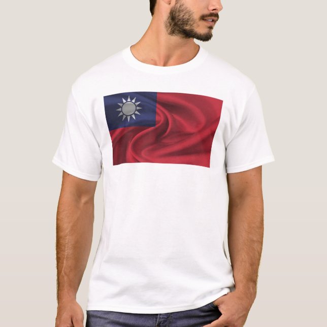 Flag Of Taiwan T-Shirt (Front)