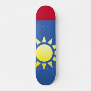 Flag of Taiwan Yellow Sun Skateboard