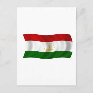 Flag of Tajikistan Postcard